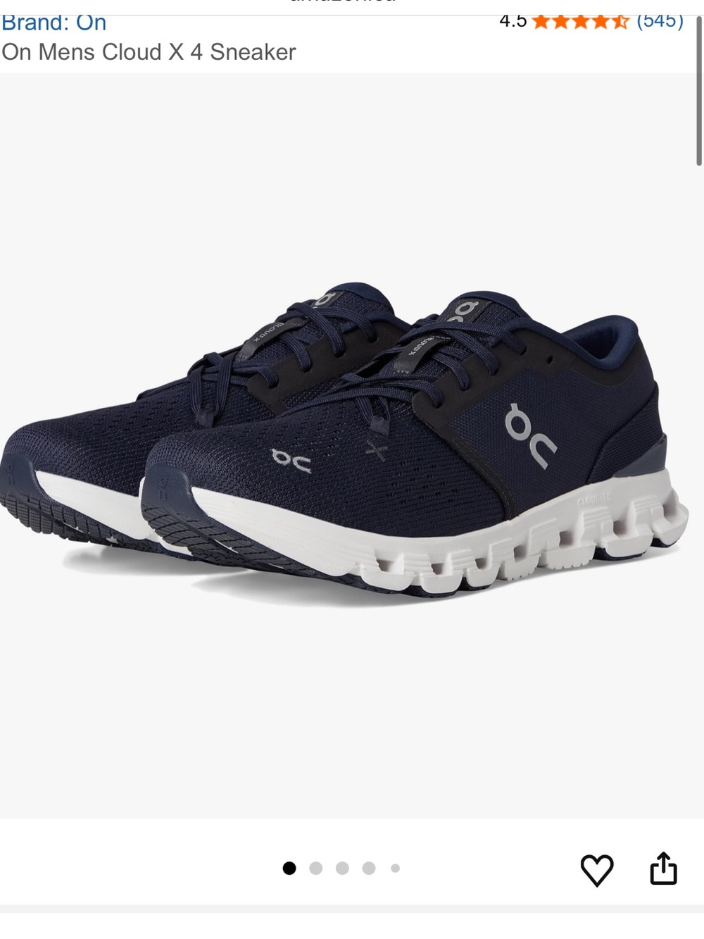 Brand new never worn Men’s on cloud x 4 ivory size 10